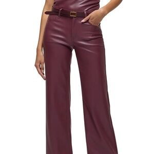 HUDSON Hudson Jeans  Rosie Coated High-Rise Wide-Leg Jeans SIZE 31